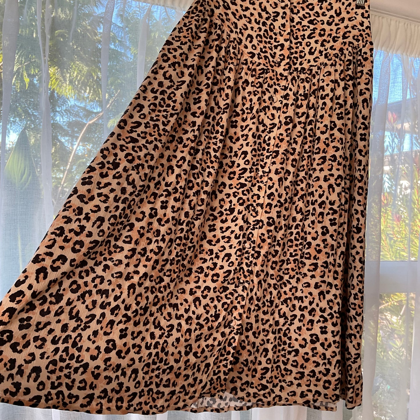 Charlie Holiday Leopard Midi Skirt (8 women’s)