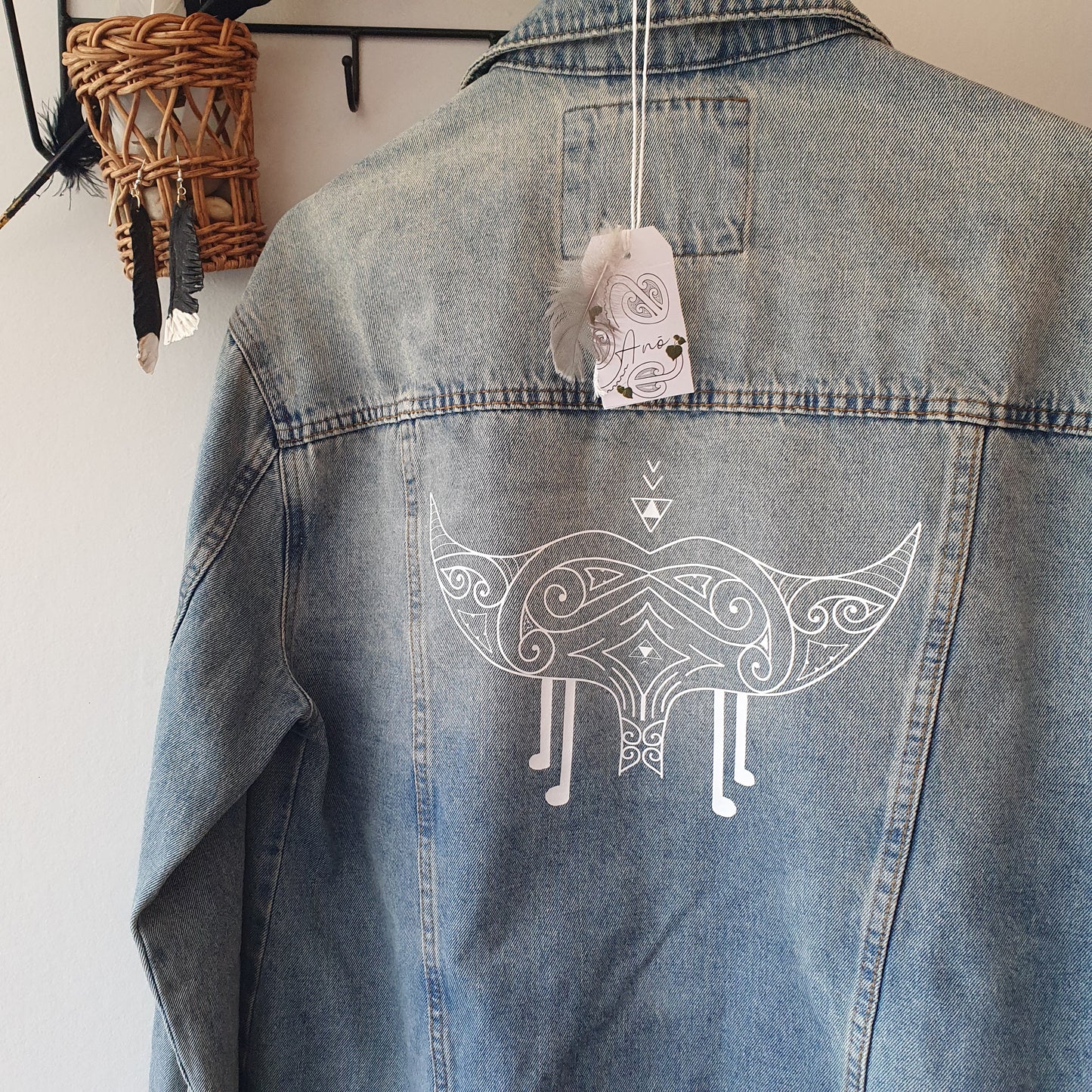 Kaitiaki Whiore - Cotton On Denim Jacket (Adult Large / 12)