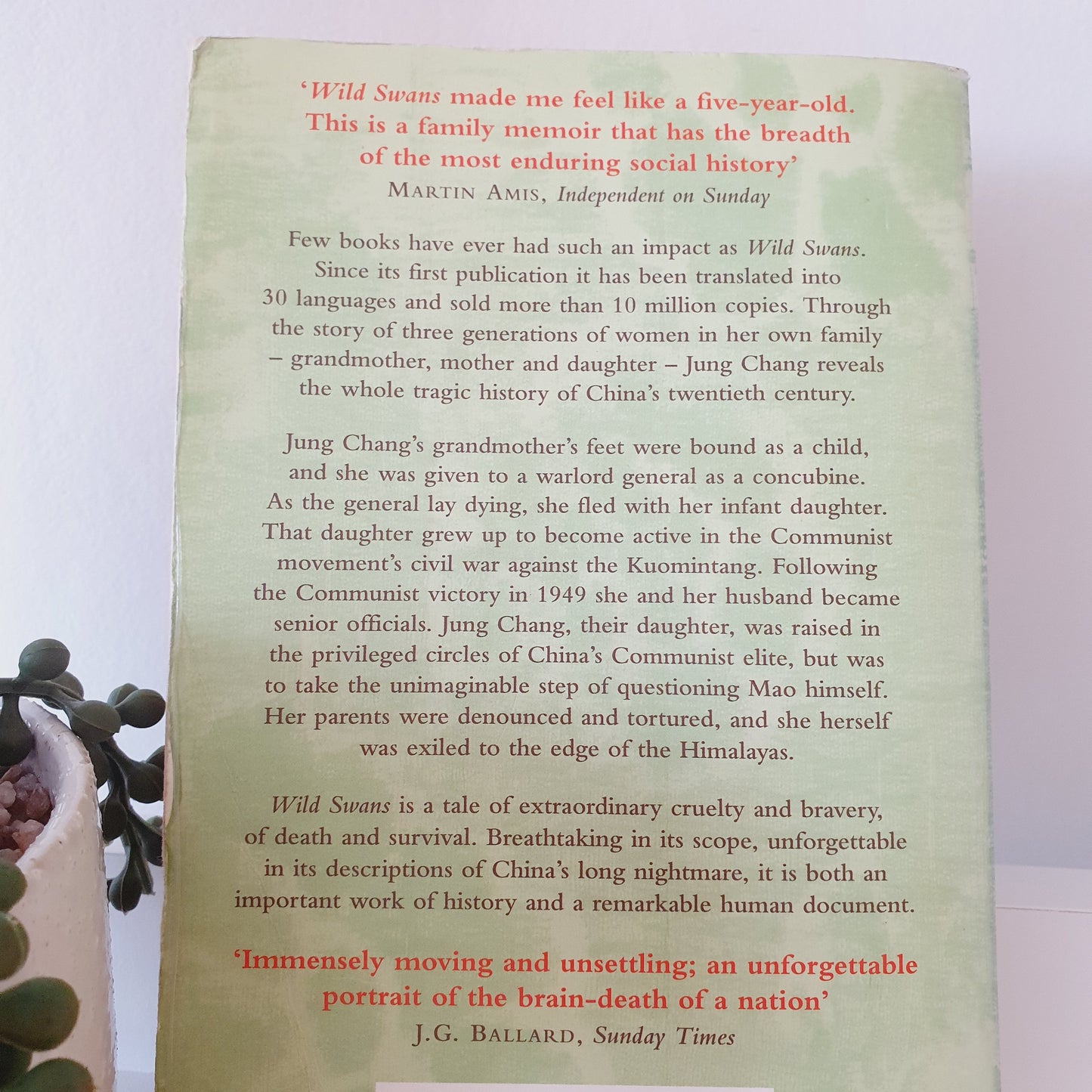 Wild Swans, Three Daughter's of China by Jung Chang - Adult Reads
