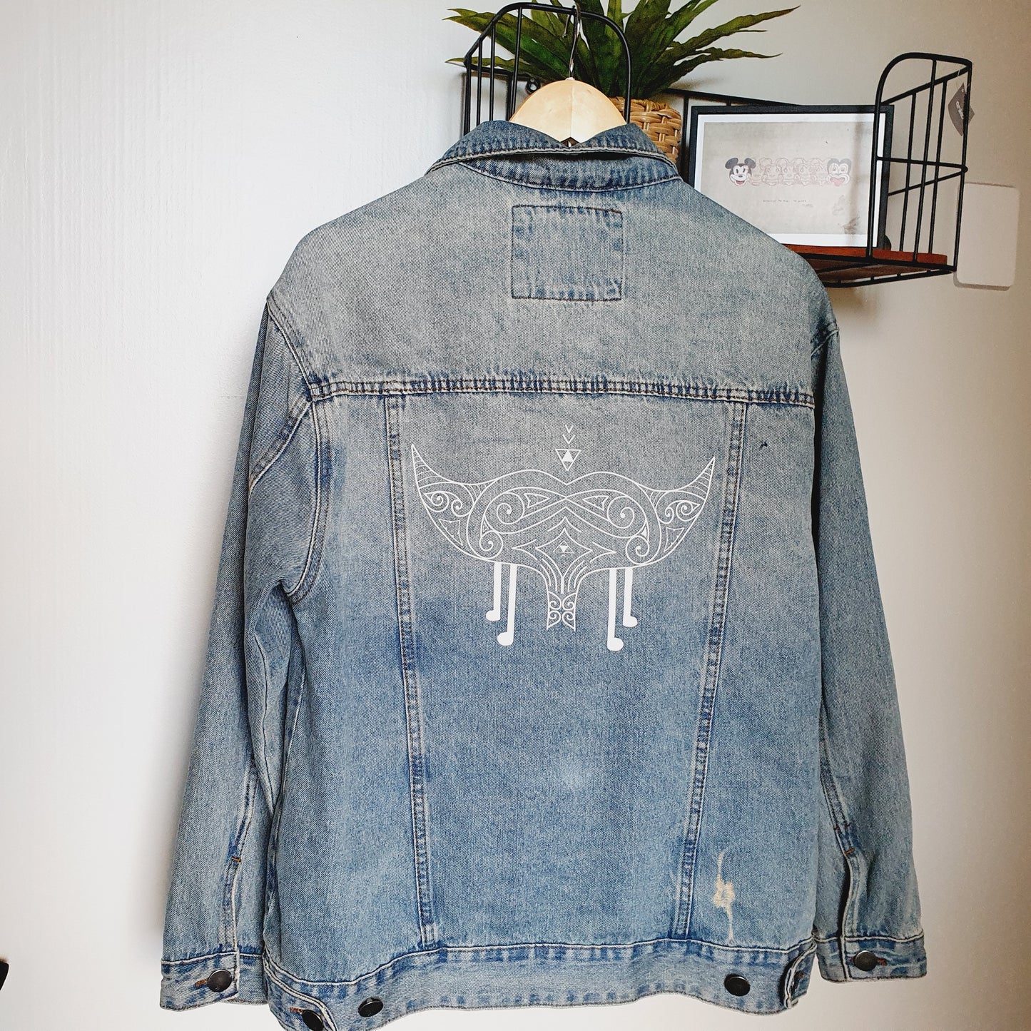 Kaitiaki Whiore - Cotton On Denim Jacket (Adult Large / 12)