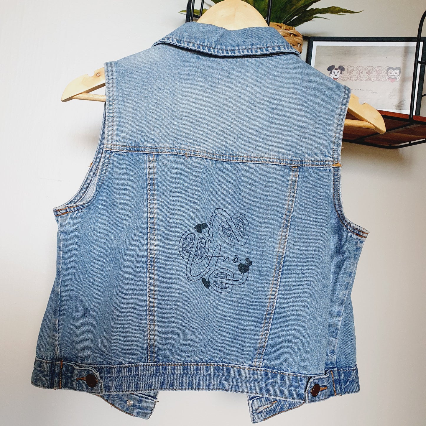 Kaitiaki Ano - Denim Sleeveless Vest (10 Adult)