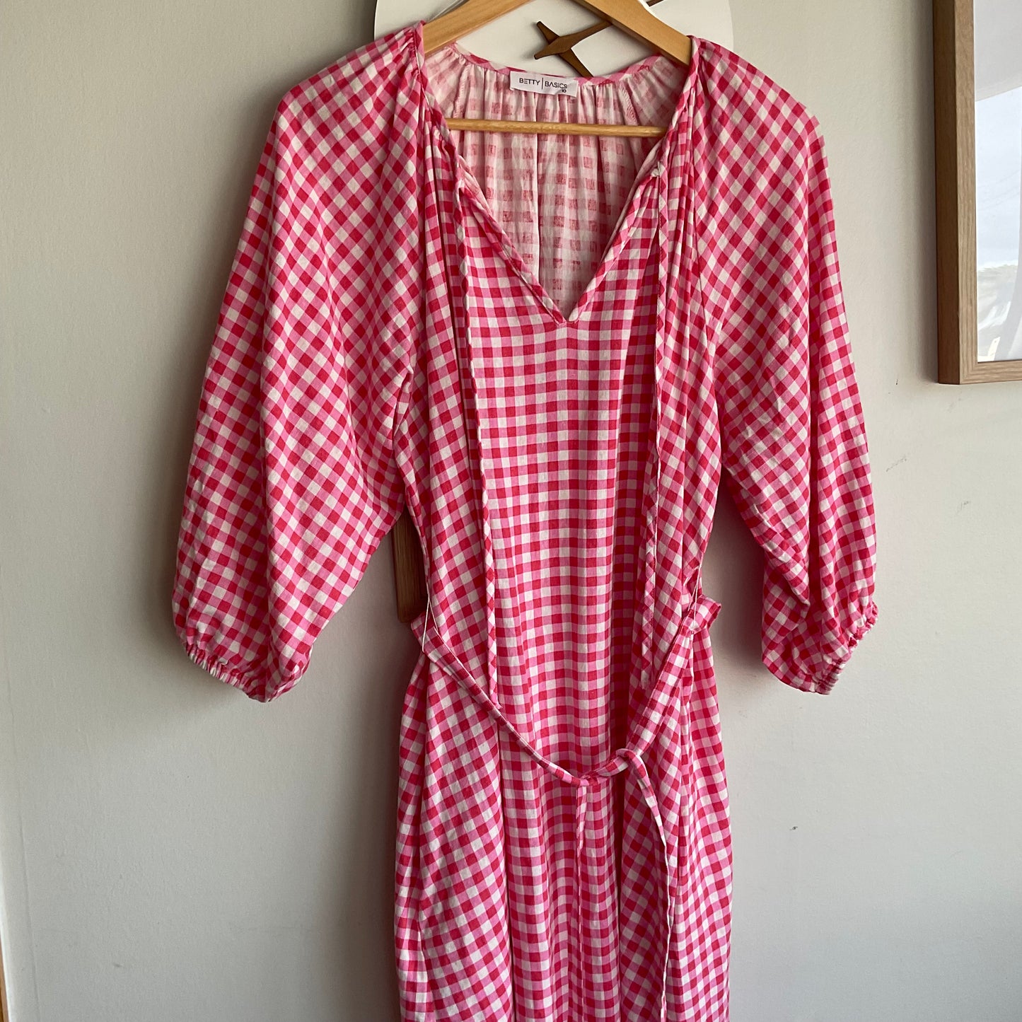 Betty Basics Pink Gingham Dress (Women’s 10)