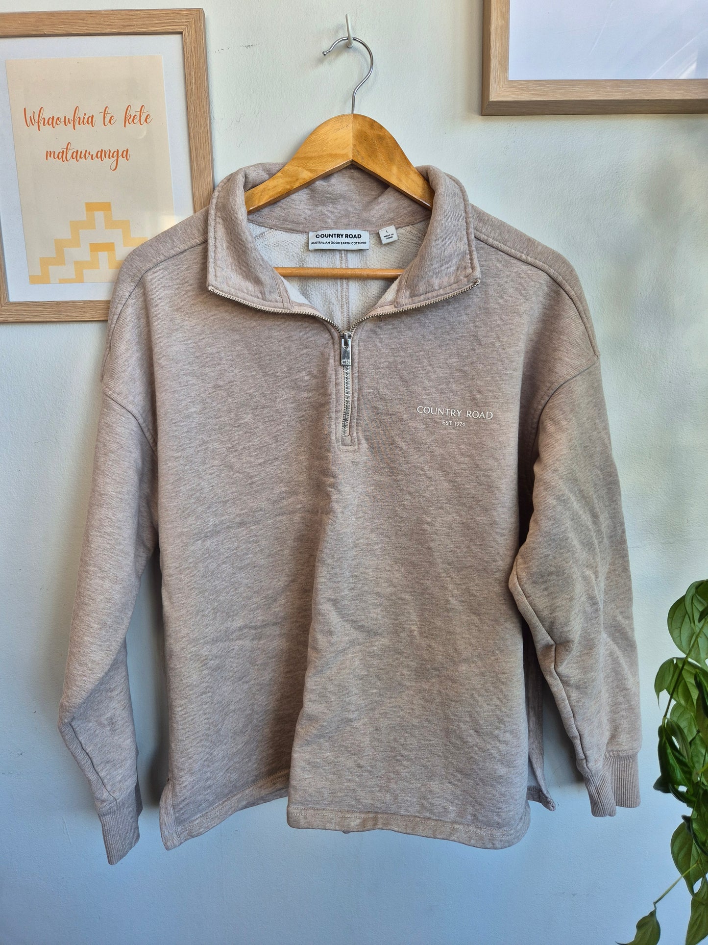 Country Road Quater Zip (Women's L)
