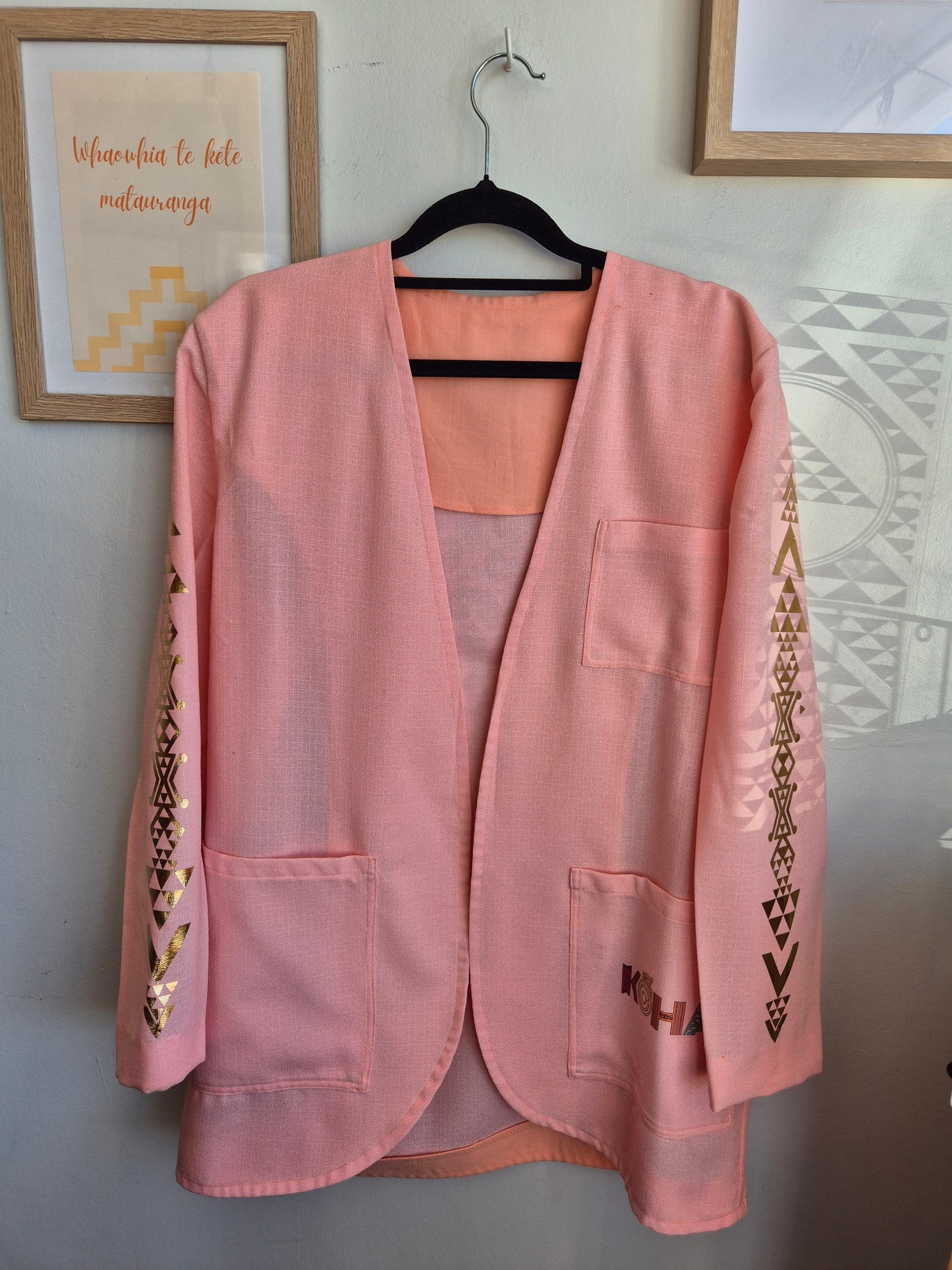 Toitū Kākahu; Vintage Pink Blazer (12-14 Women's)