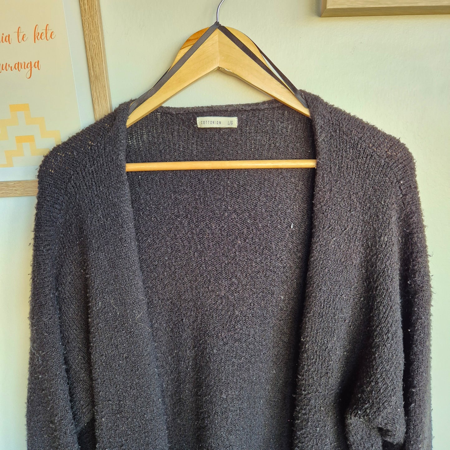 Cotton On Black Cardi (Women's Large)