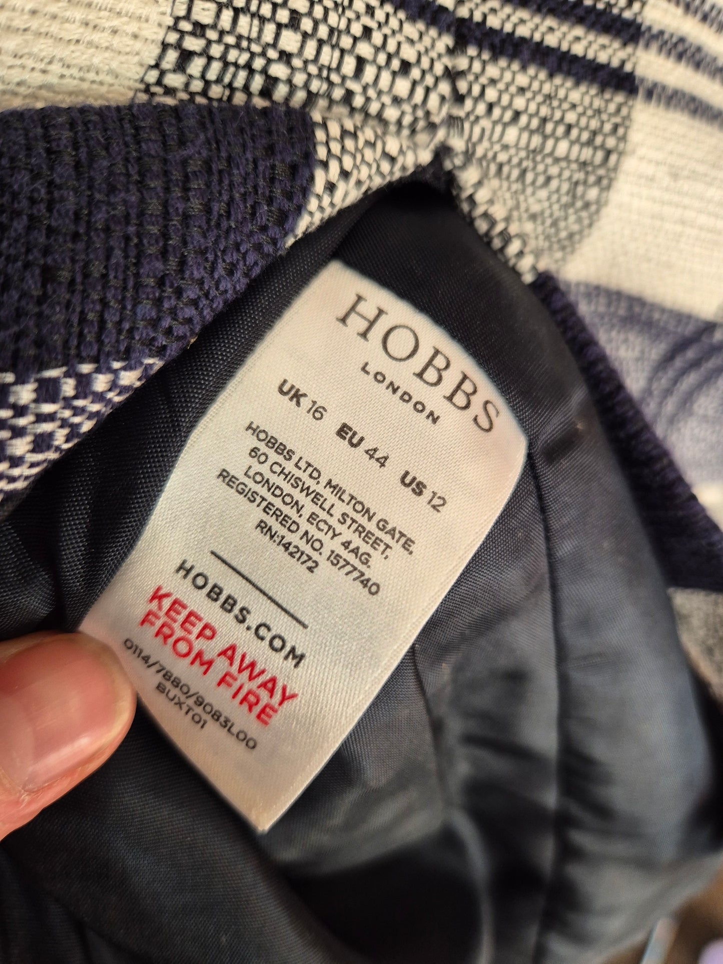 Hobbs London Plaid Skirt (Women’s 16)