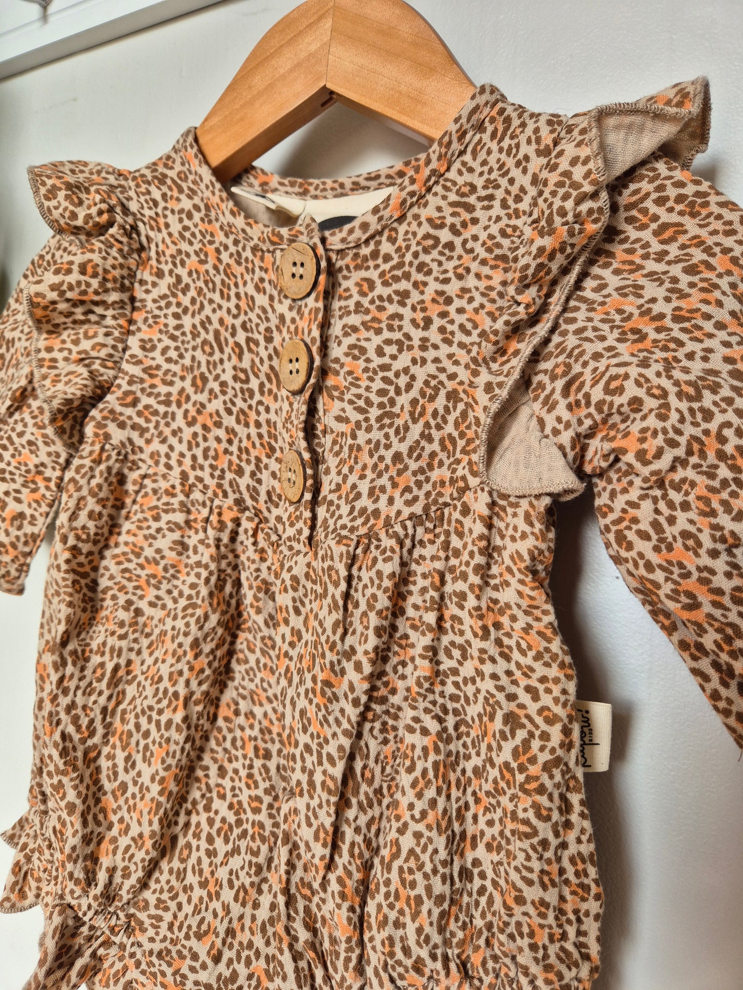 Kapow Leopard Romper (3-6m)