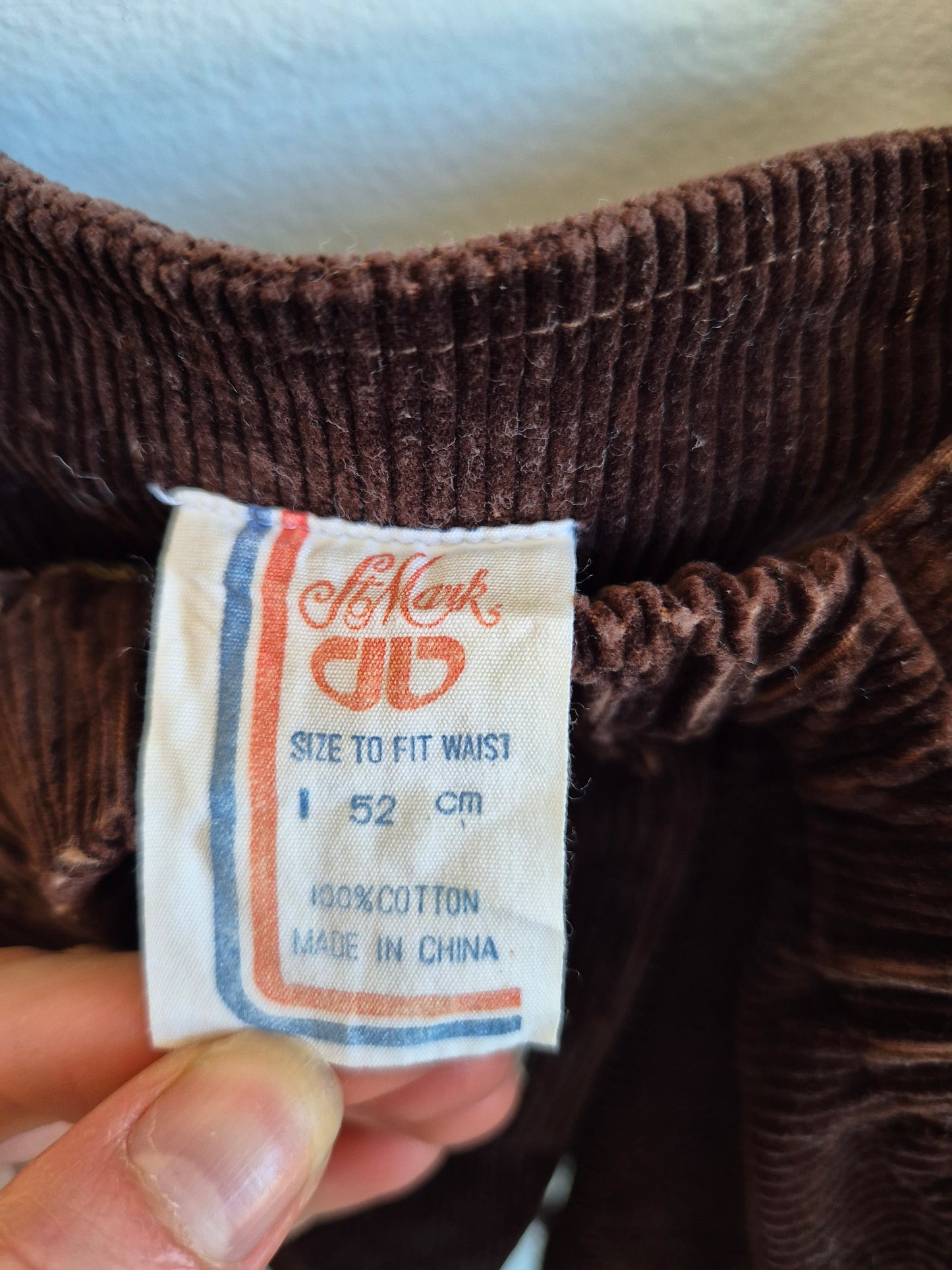 Vintage St Mark Corduroy Pinafore (1y)