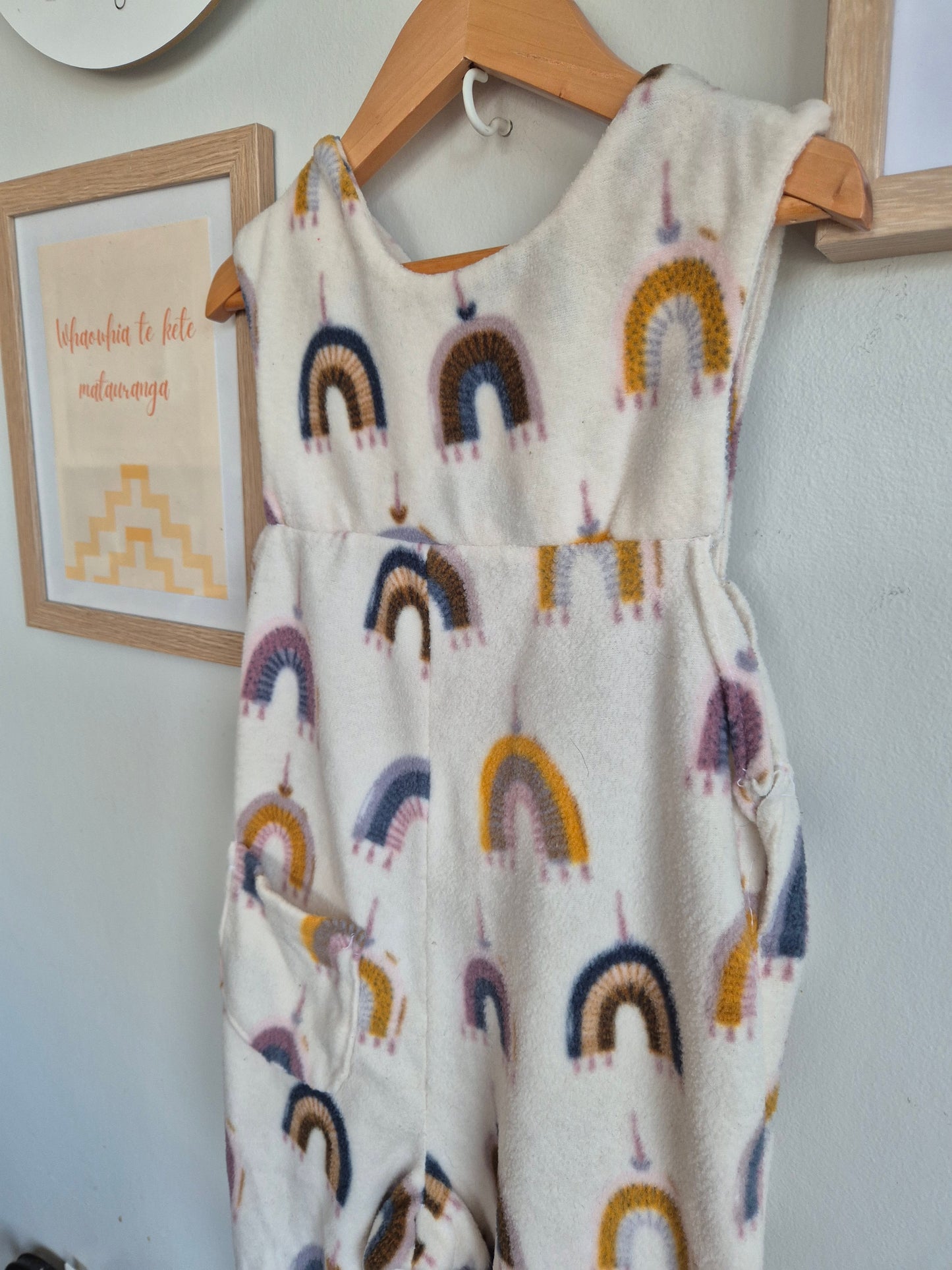 Handmade Fleece Romper (1-2y)