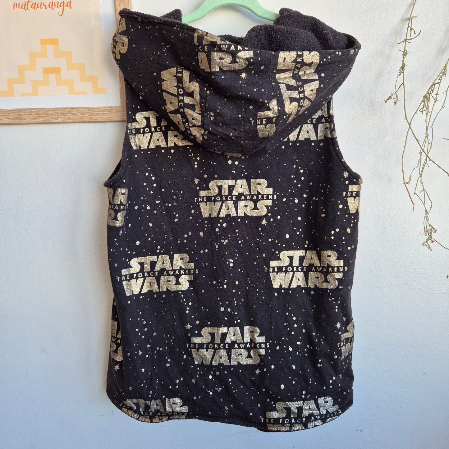 Handmade Starwars Fleece Vest (approx 5-7y)