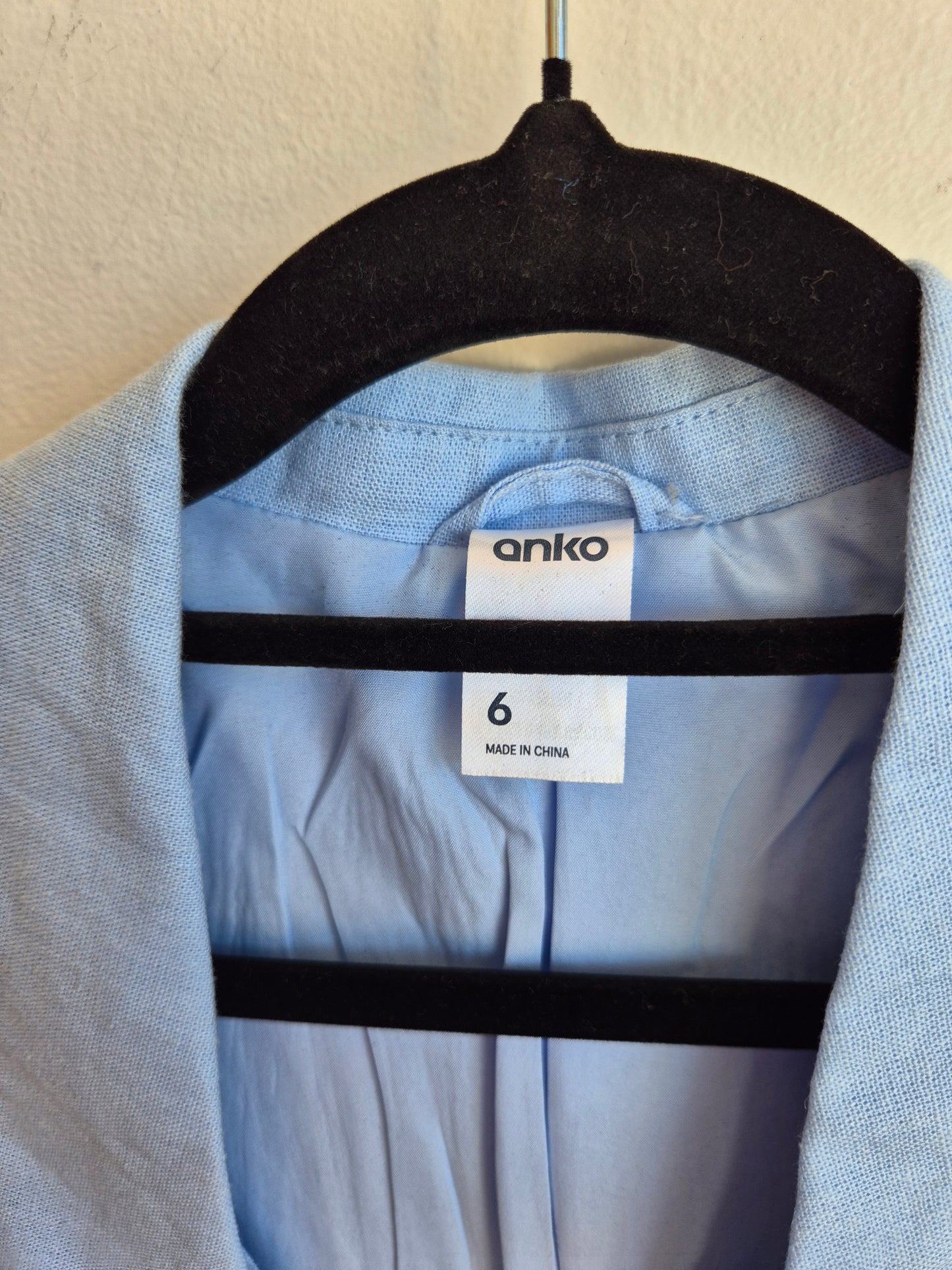 Toitū Kākahu - Blue Anko Blazer (Women's 6)