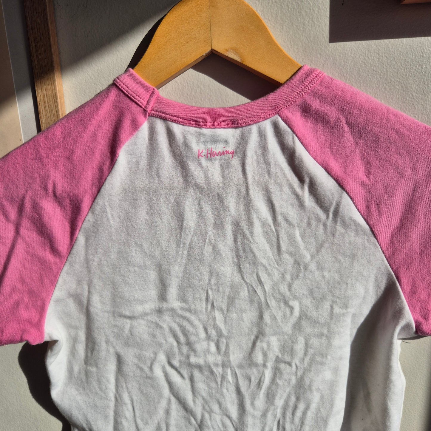Cotton On x Keith Haring Limited Mickey Mouse Crop Tee (Women's small/Rangatahi)