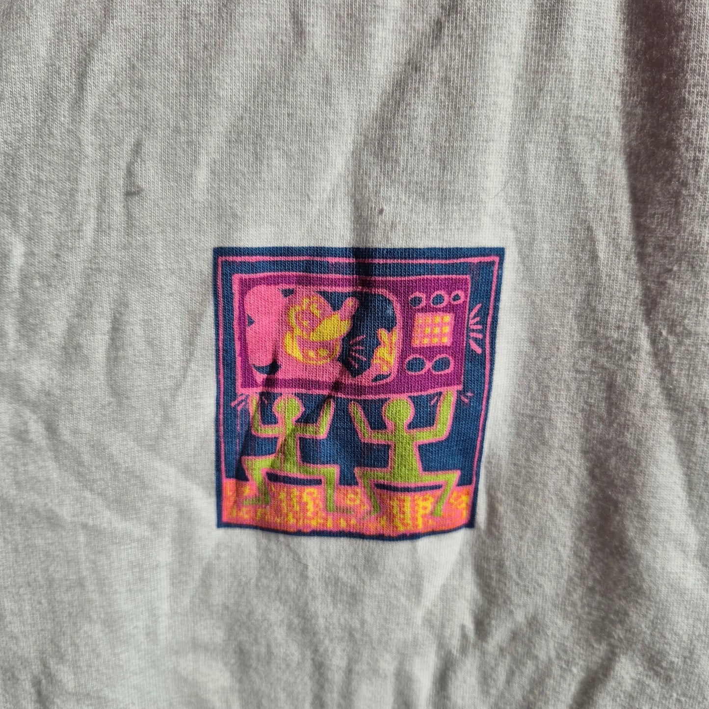 Cotton On x Keith Haring Limited Mickey Mouse Crop Tee (Women's small/Rangatahi)