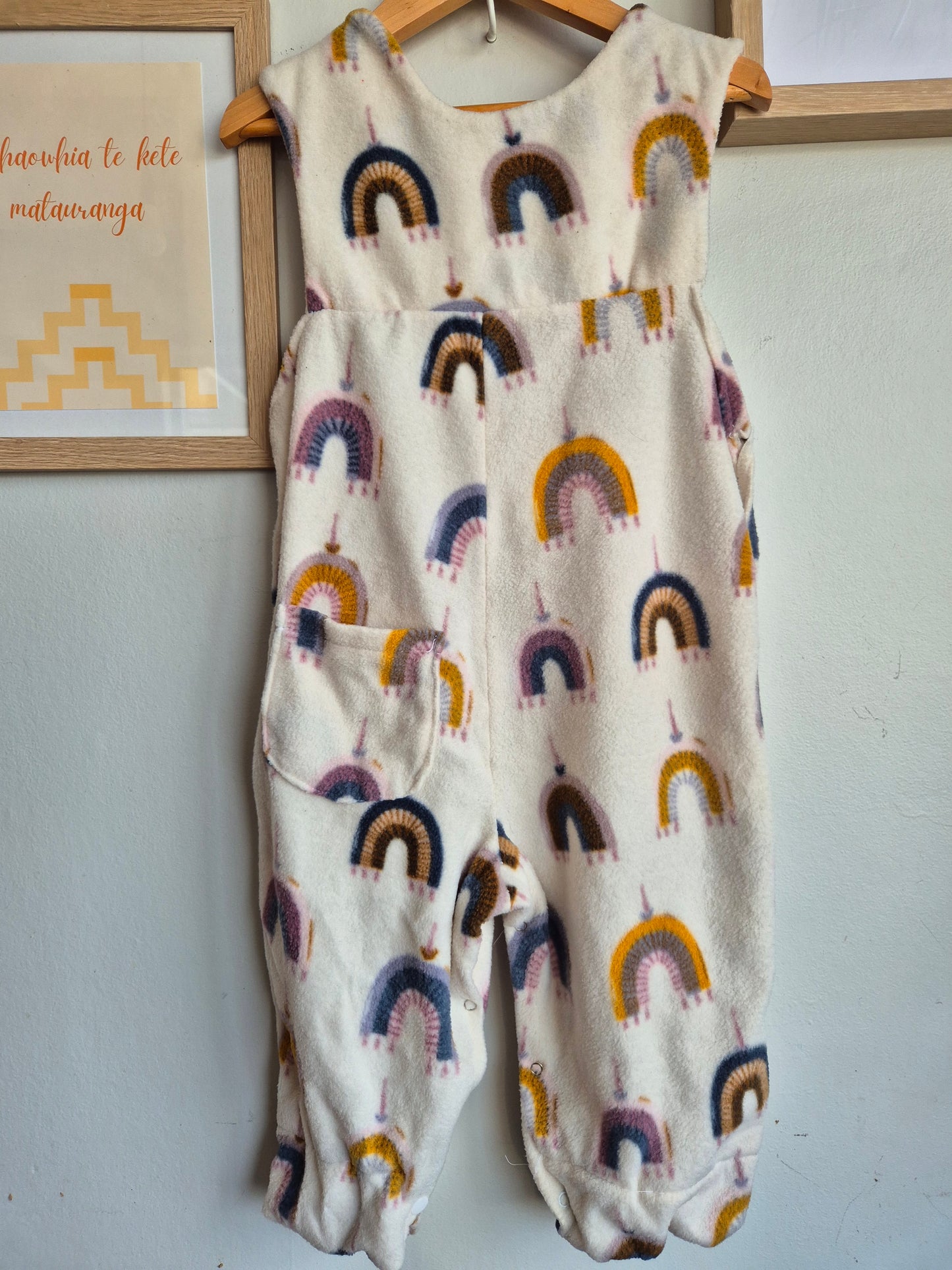 Handmade Fleece Romper (1-2y)