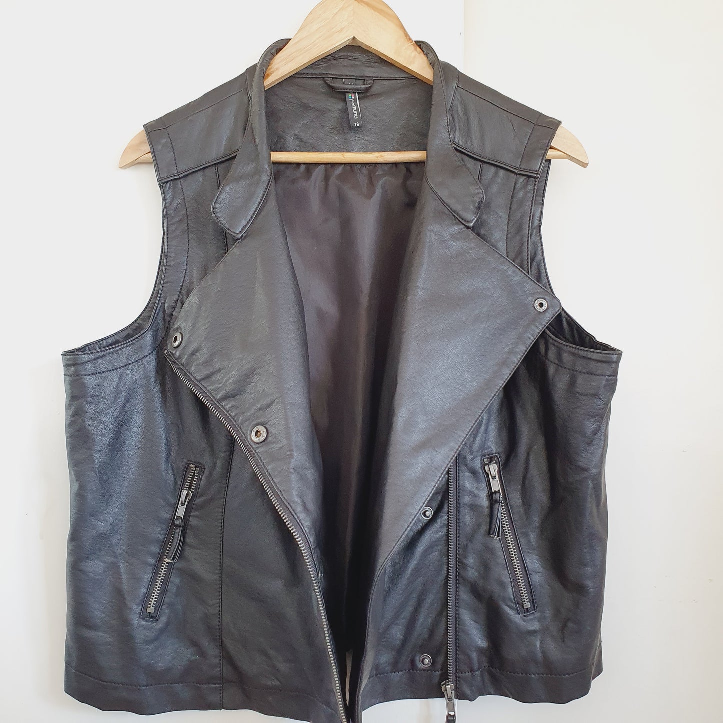 Runway NYC Faux Leather Vest (18) *SALE
