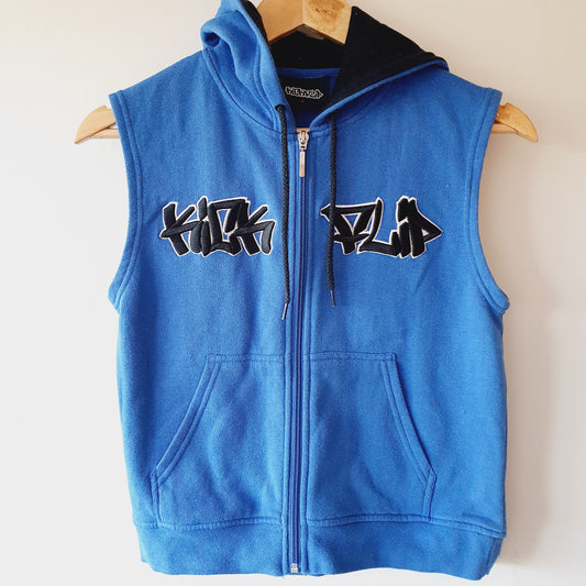 Kick Flip Vintage Skater Hoodie Vest (8y)