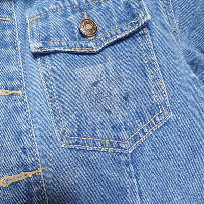Kaitiaki Manu - Lioness Crop Denim Jacket (10 adult)