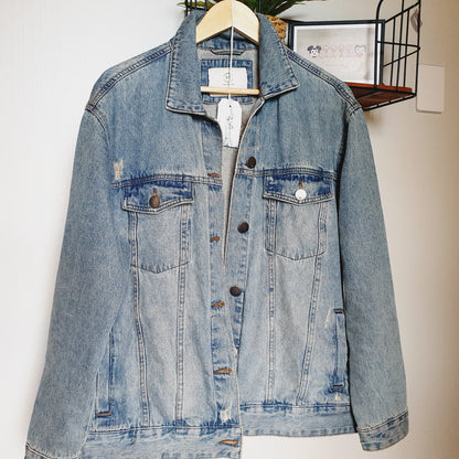 Kaitiaki Whiore - Cotton On Denim Jacket (Adult Large / 12)
