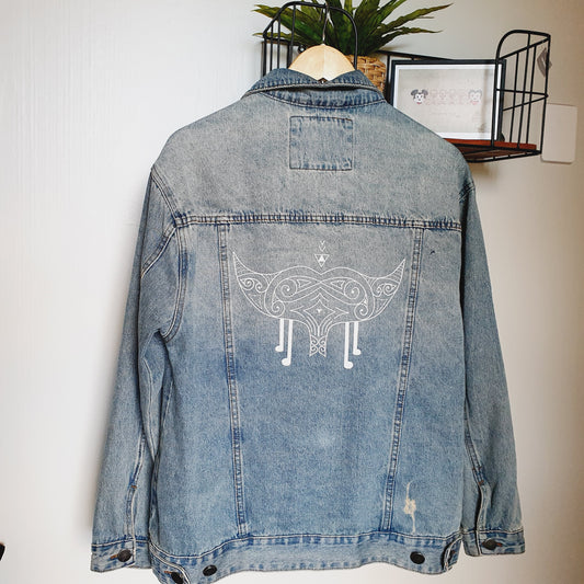 Kaitiaki Whiore - Cotton On Denim Jacket (Adult Large / 12)