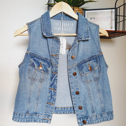 Kaitiaki Ano - Denim Sleeveless Vest (10 Adult)