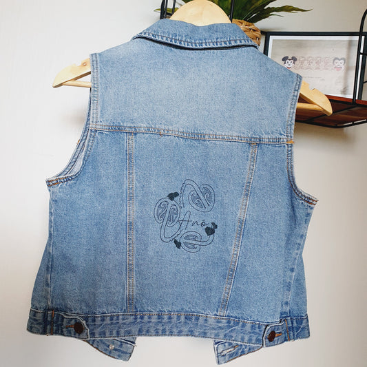 Kaitiaki Ano - Denim Sleeveless Vest (10 Adult)