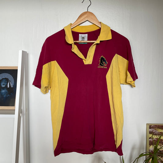 Broncos NRL Polo Tee (adult S) vintage
