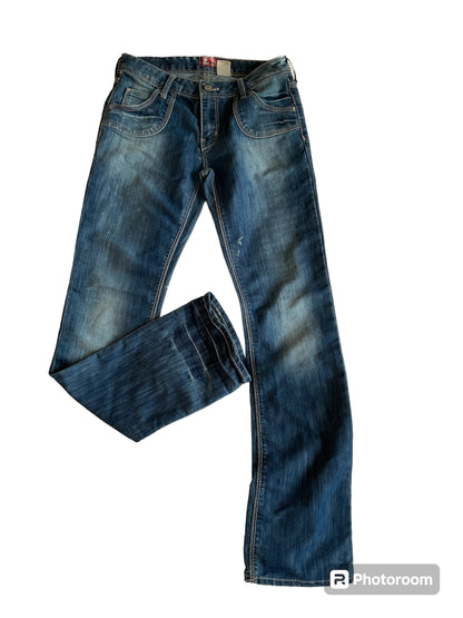 & Fit Star Denim Jeans (rangatahi 12y)