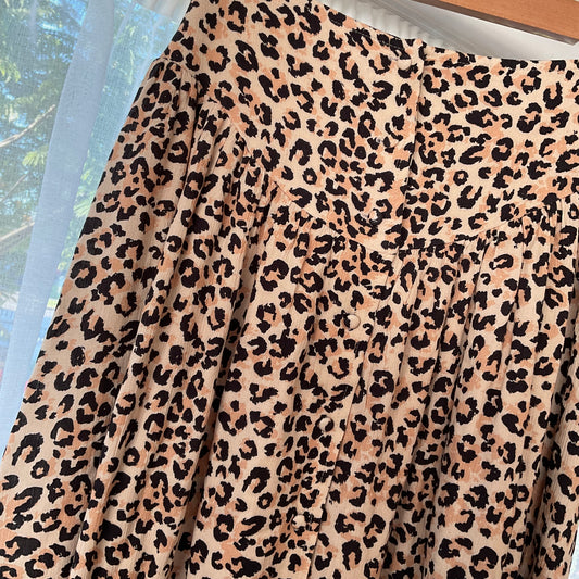Charlie Holiday Leopard Midi Skirt (8 women’s)