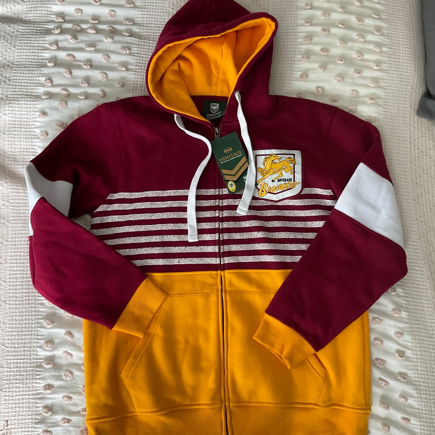 2004 NRL Broncos Heritage Hoodie (BNWT- adult M) *SALE