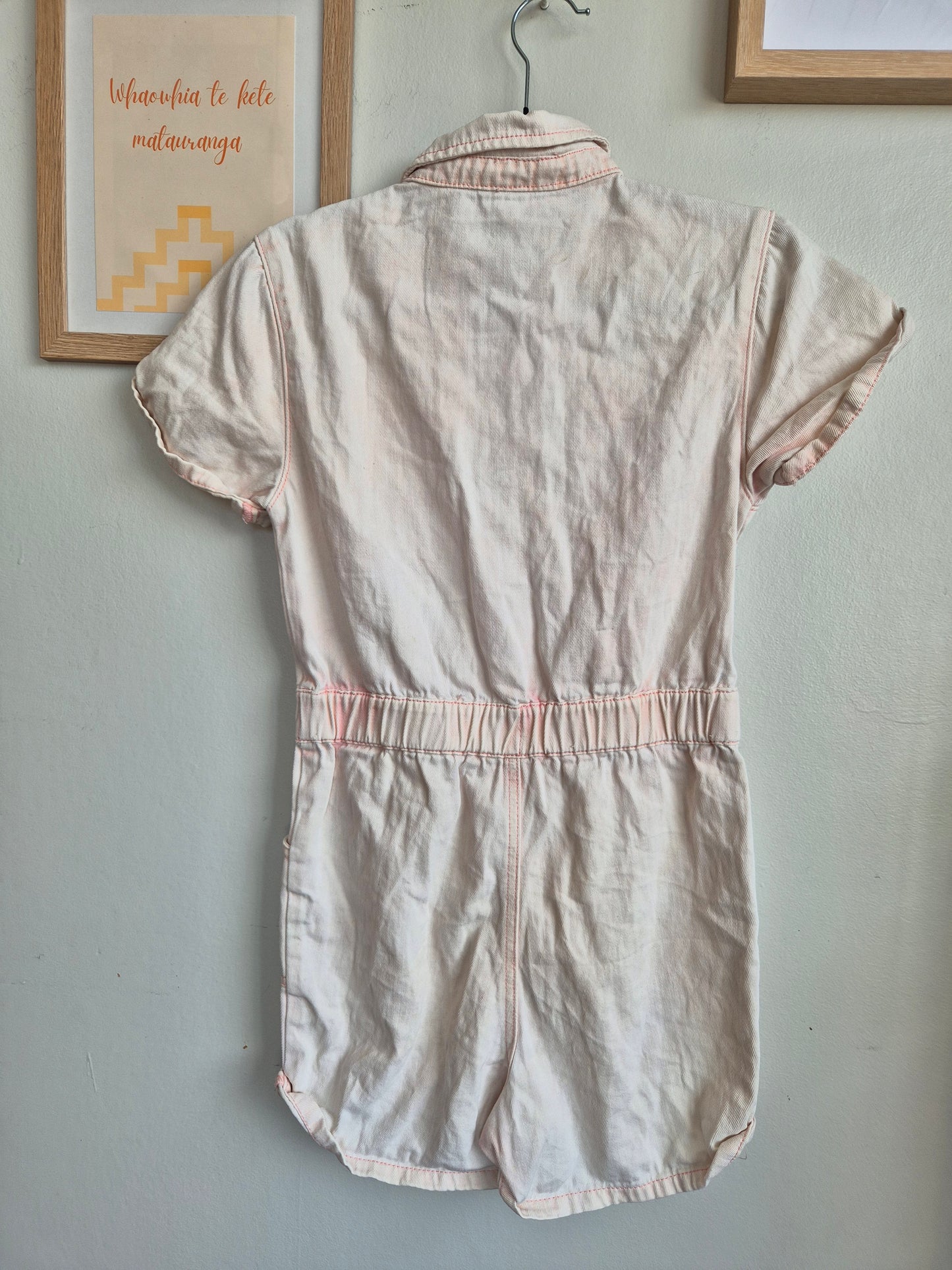Seed Teen Pink Wash Denim Boiler Suit (10 Teen)