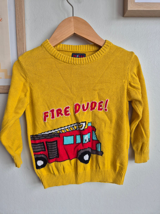 Frendz Firetruck Knit (12-18m)