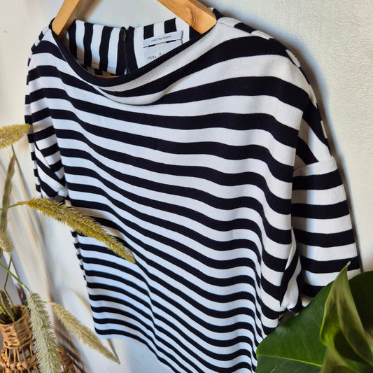 Veronika Maine Boat Neck Stripe Top (womens m)