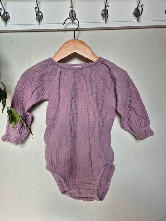 Hello Poppet Muslin Romper (12-18m)