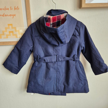 Zara Kids Coat- Navy (12-18m)
