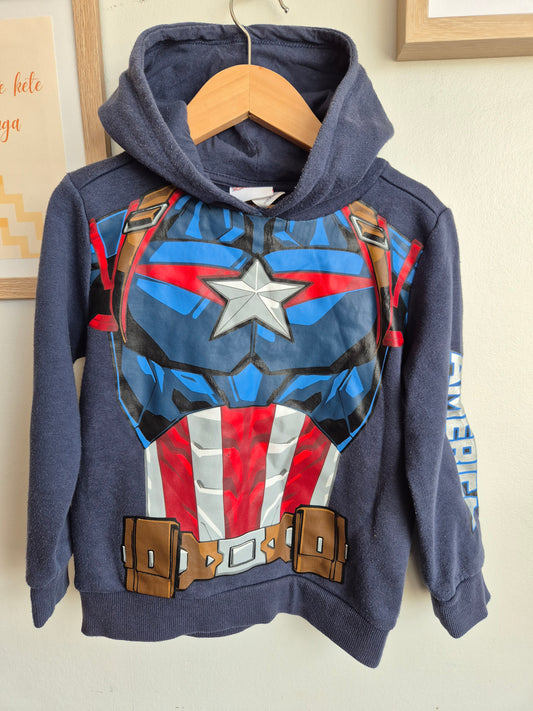 Marvel Captain America Hoodie (5y)