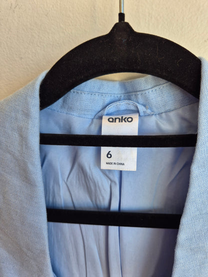 Toitū Kākahu - Blue Anko Blazer (Women's 6)