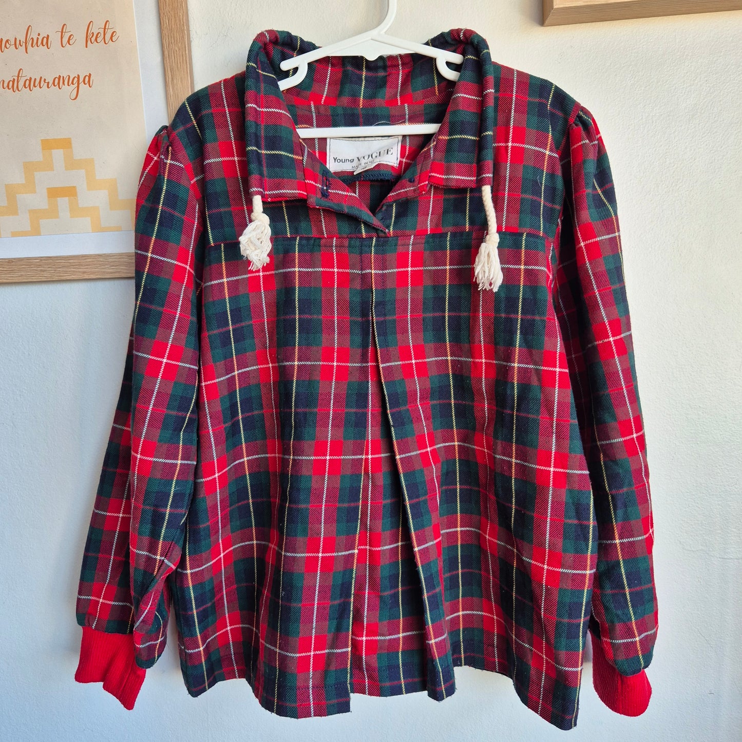 Young Vogue Plaid Top (10y)