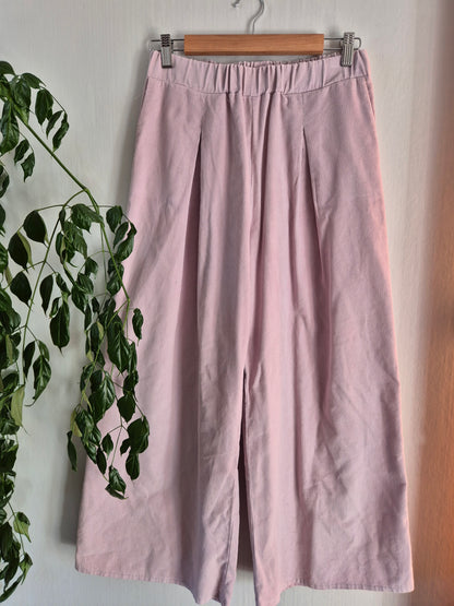 Baby Pink Home Made Wide Leg Cord Pants (Women’s S)