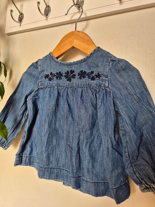 Baby Gap Denim Style Top (12m)