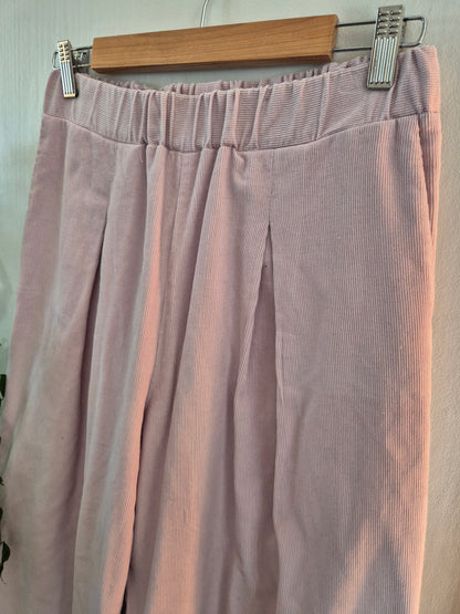 Baby Pink Home Made Wide Leg Cord Pants (Women’s S)