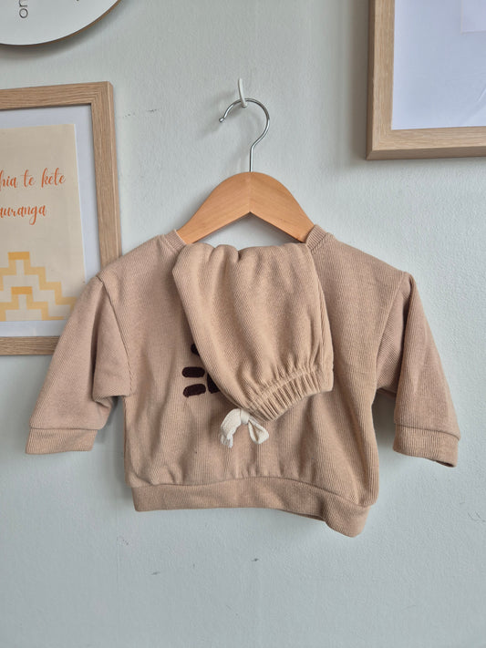 Beige Baby Rib Set (3m)