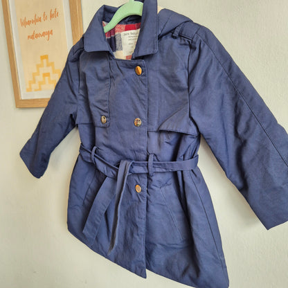 Zara Kids Coat- Navy (12-18m)