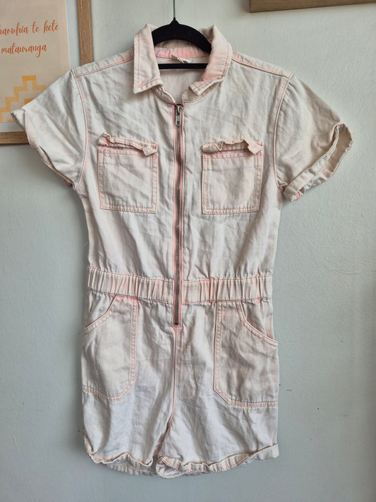Seed Teen Pink Wash Denim Boiler Suit (10 Teen)