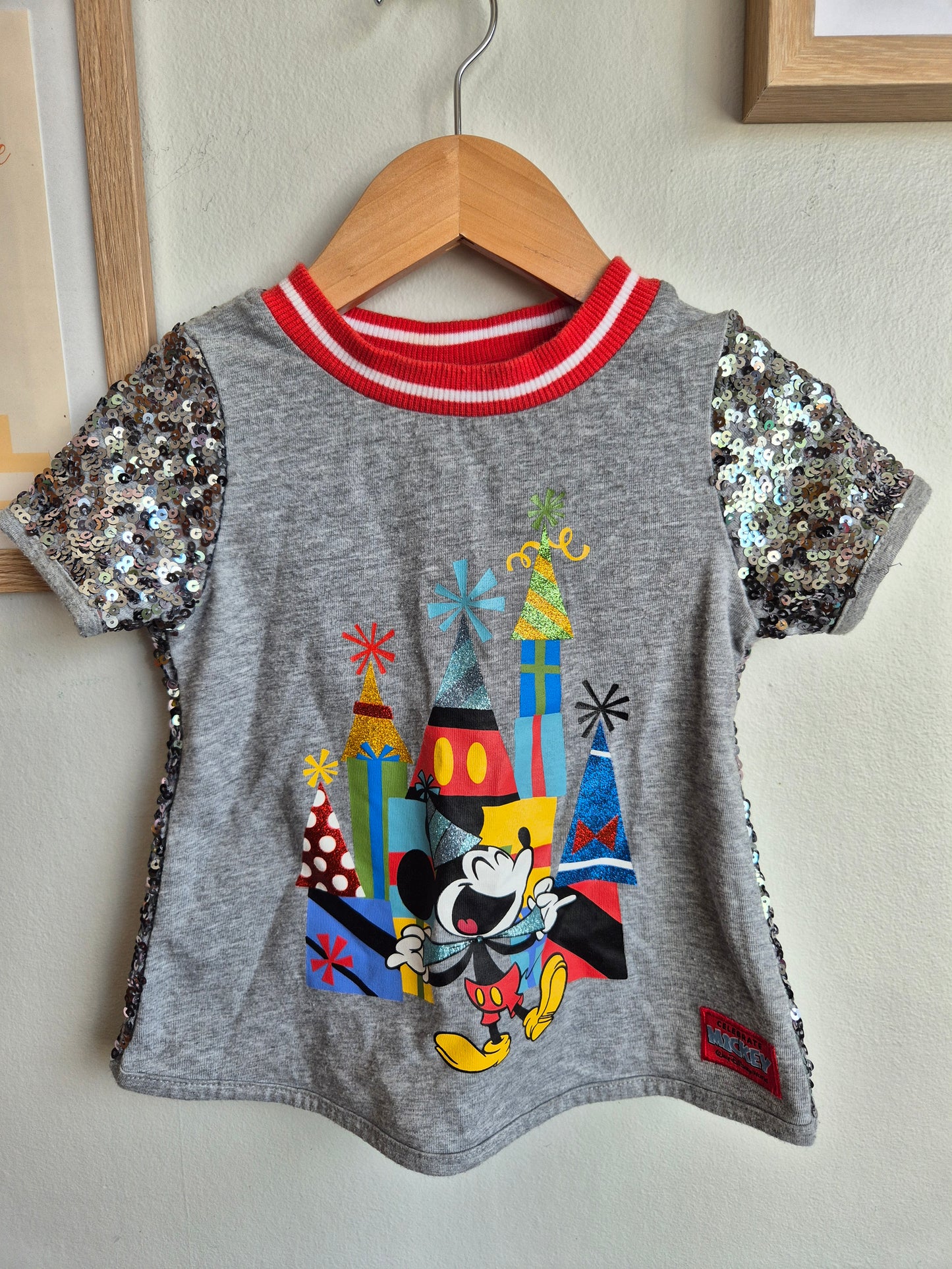 Disney Mickey Tee Sequined (3-4y)