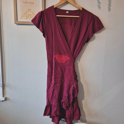 Toitū Kākahu Wrap Dress (S/M)