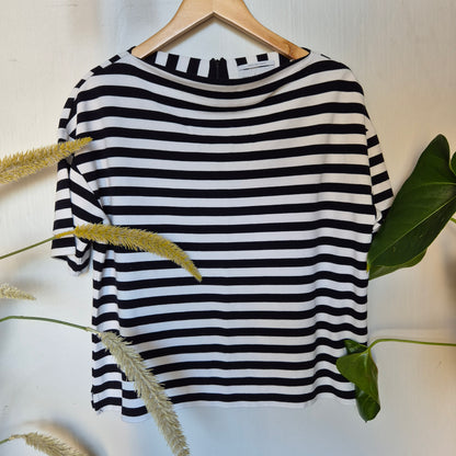 Veronika Maine Boat Neck Stripe Top (womens m)